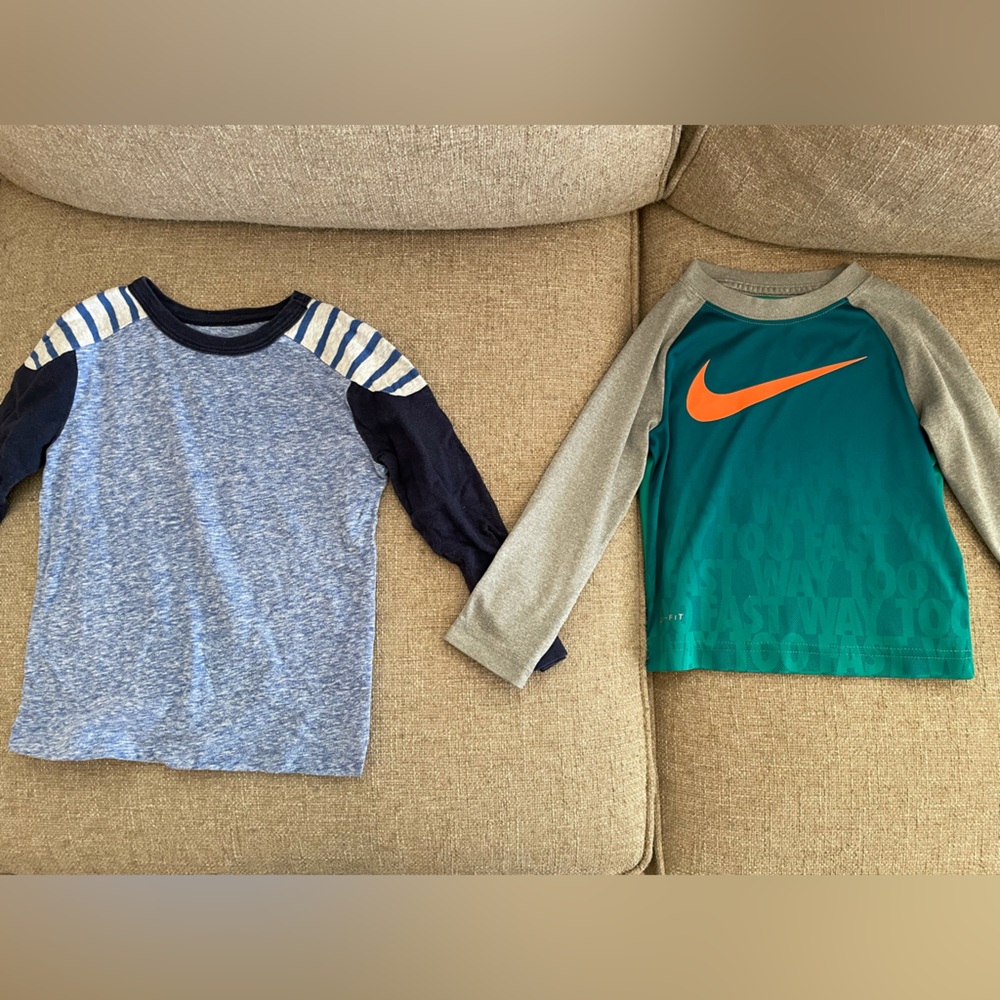 Nike & J Crew Toddler boy long sleeve shirts // Size 2T